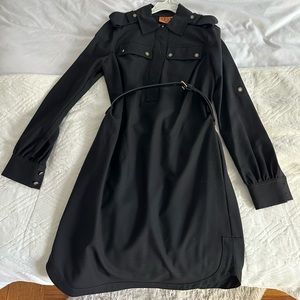 Vintage Tory Burch button up belted dress